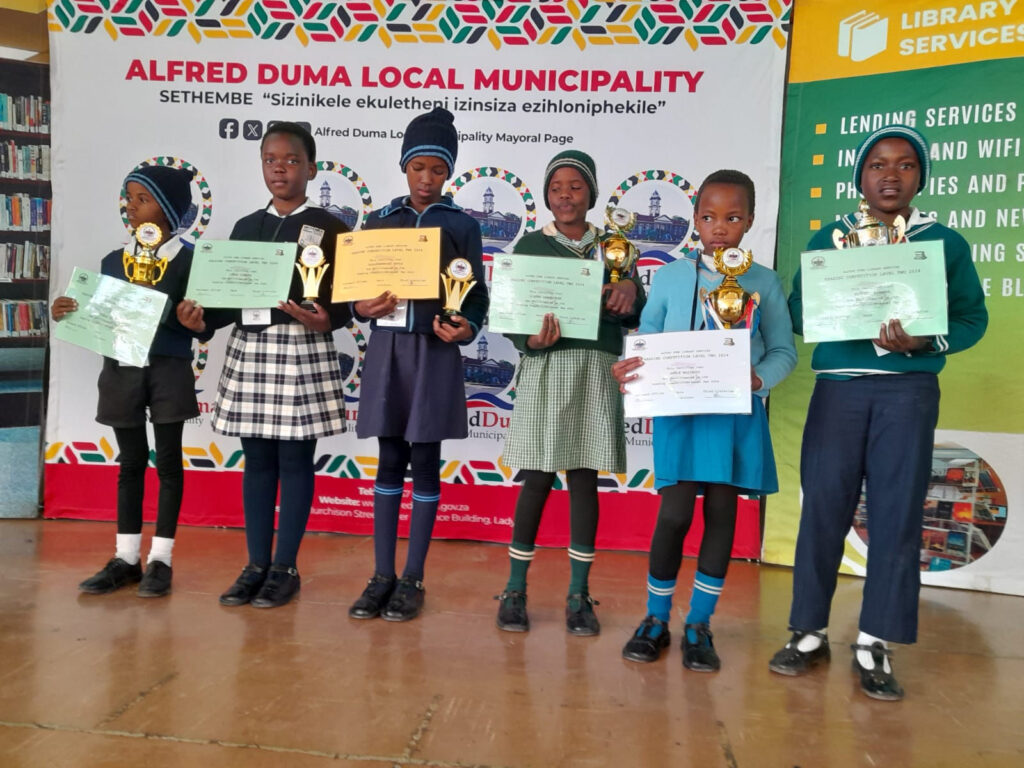 ALFRED DUMA LOCAL MUNICIPALITY HOSTED READING COMPETITION WITH 27 PRIMARY SCHOOLS