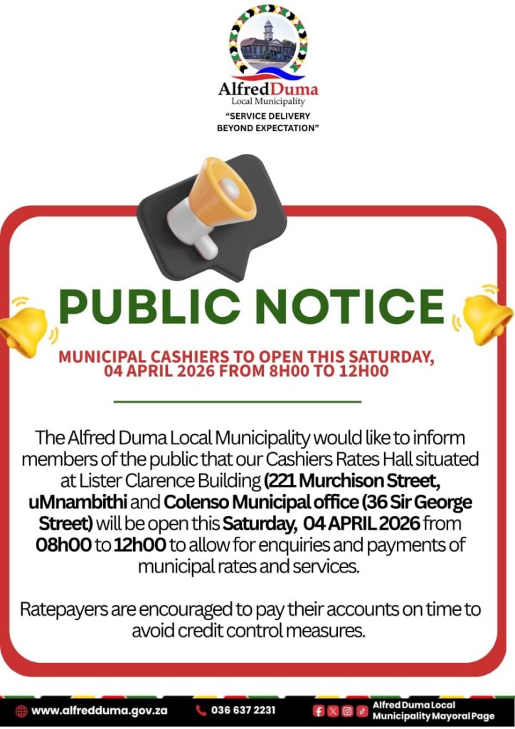 Notices - Alfred Duma Local Municipality